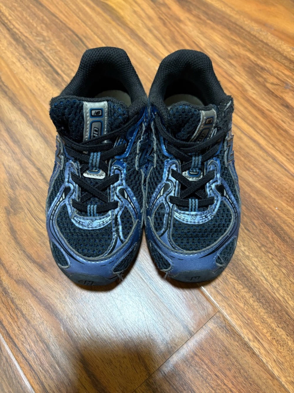 New Balance Kids Black and Navy Athletic Sneakers
